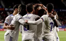Real Madrid venció 3-1 al Osasuna y acaricia el título de LaLiga española - Noticias de osasuna