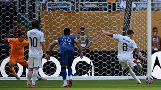 Real Madrid hizo su debut ante Al Hilal por el Mundial de Clubes 2025 y empataron a uno. Fede Valverde falló un penal al final del partido. | Foto: AFP