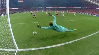 &amp;iexcl;Tremendo Jan Oblak! | Foto: Captura ESPN.