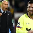 Real Madrid vs. Barcelona: &quot;No quiero que sea el último Clásico de Messi&quot;, opinó Zidane