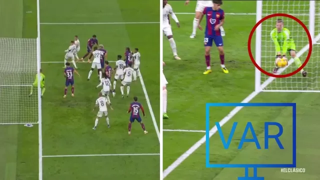 ¿Ingresó o no el balón al arco del Real Madrid? | Fuente: RFEF-LaLiga
