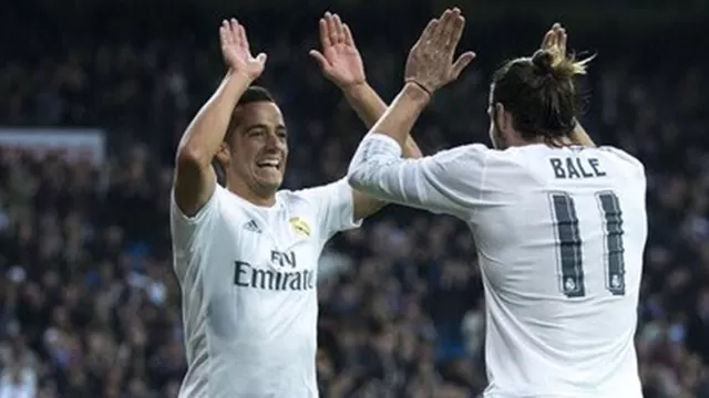 Bale y Lucas celebrando un gol del Real Madrid en el Bernab&amp;eacute;u. | Foto: Twitter Gareth Bale.