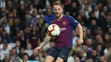 Rakitic marc&amp;oacute; el &amp;uacute;nico gol del partido. | Foto: AFP