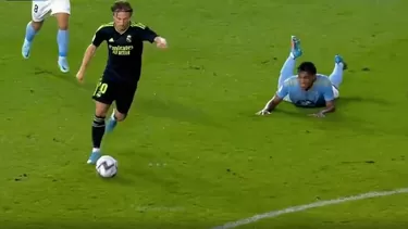 Golazo de Luka Modric a los 41&#39;. | Video: Bein Sports