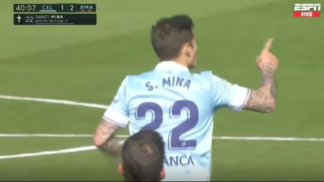 Real Madrid vs. Celta: Santi Mina descontó para el cuadro gallego
