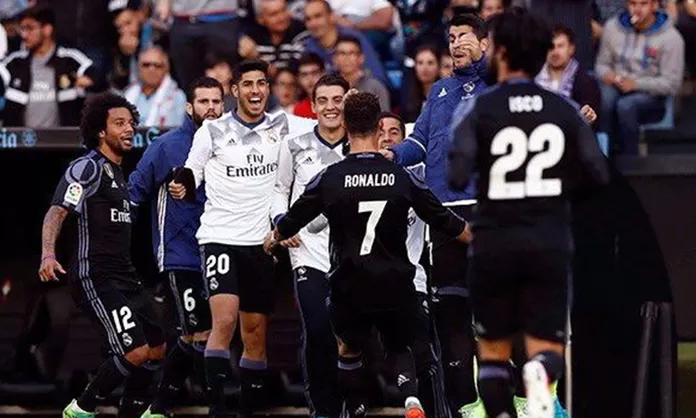 Real Madrid goleó 4-1 al Celta y acaricia el título de la liga española ...