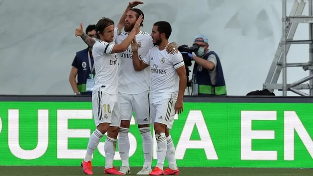 Sergio Ramos marcó el segundo gol del Real Madrid. | Foto: EFE/Video: Bein