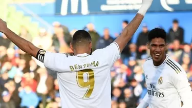 Varane anotó el segundo gol del Real Madrid en su visita al Getafe. | Foto: AFP