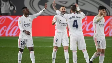 Real Madrid celebró ante Granada | Foto: AFP.