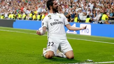 Isco solo tuvo que empujar el bal&amp;oacute;n al arco. | Foto: Real Madrid.