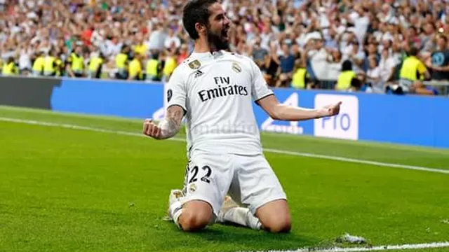 Isco solo tuvo que empujar el bal&amp;oacute;n al arco. | Foto: Real Madrid.