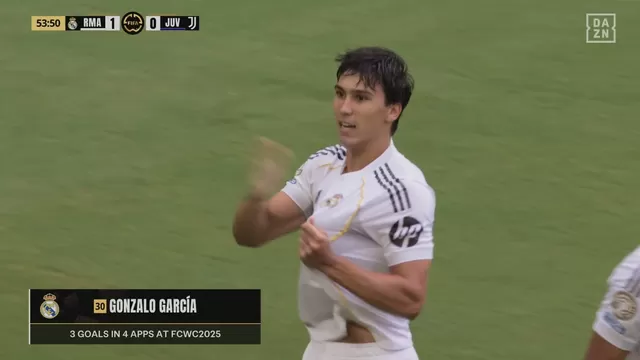 Gonzalo García es una de las figuras del Real Madrid de Xabi Alonso en este Mundial de Clubes 2025. | Video: DAZN