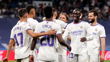 Vinicius marcó un triplete en el partido que mandó a la segunda división al Levante. | Foto: Real Madrid.