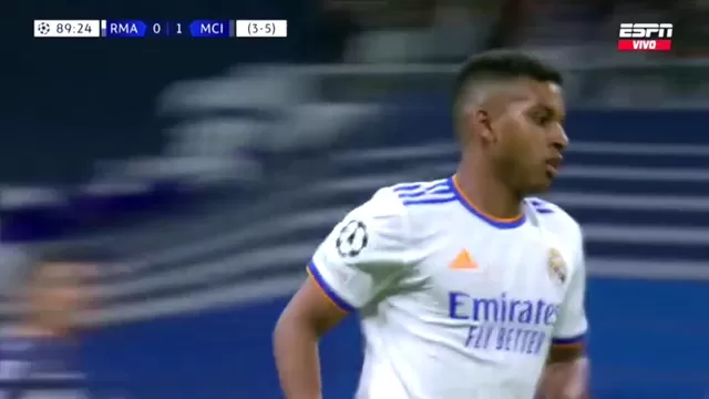 Real Madrid vs. Manchester City: Rodrygo anotó el 1-1 y se resiste a morir en la Champions