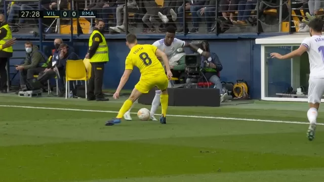 Real Madrid vs. Villarreal: Vinicius intentó hacerle una &#39;lambretta&#39; a Foyth