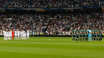 Real Madrid y Betis guardaron un minuto de silencio por víctimas de México