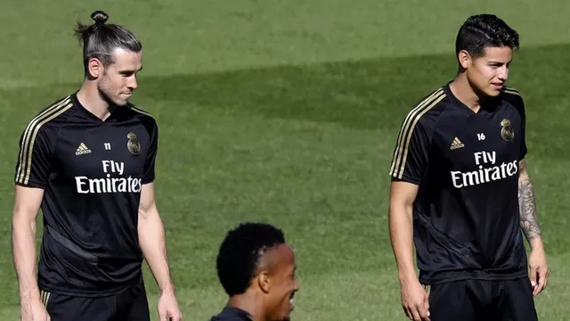 James Rodríguez y Gareth Bale no jugarán ante Brujas | Foto: AFP.