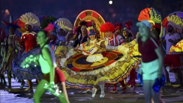 Brasil 2019 fue la última ceremonia de inauguración con espectáculo previa a la pandemia / Foto: AFP 