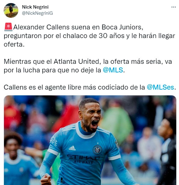 Twitter sobre Alexander Callens