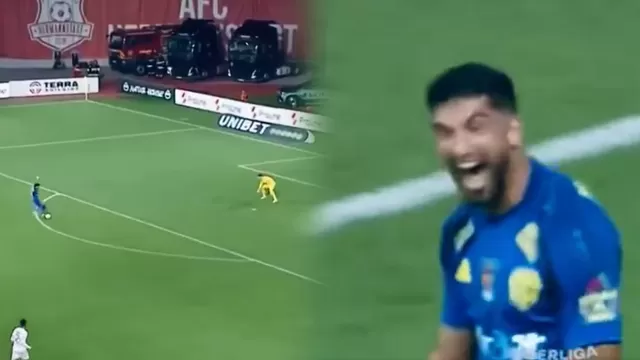 Renato Espinosa marcó un golazo en el triunfo de Unirea Slobozia sobre Hermannstadt por la Liga de Rumania / X