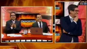 El blooper de Erick Osores con el nombre del compañero de Renato Tapia