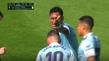 El mediocampista peruano se perderá el próximo encuentro del Celta por acumulación de amarillas. | Video: ESPN