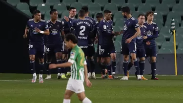 El Celta de Vigo abrió el marcador en el Benito Villamarín. | Foto: EFE/Video: LaLiga