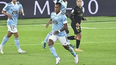 El peruano arrancó de titular en el duelo por LaLiga. | Foto: Celta