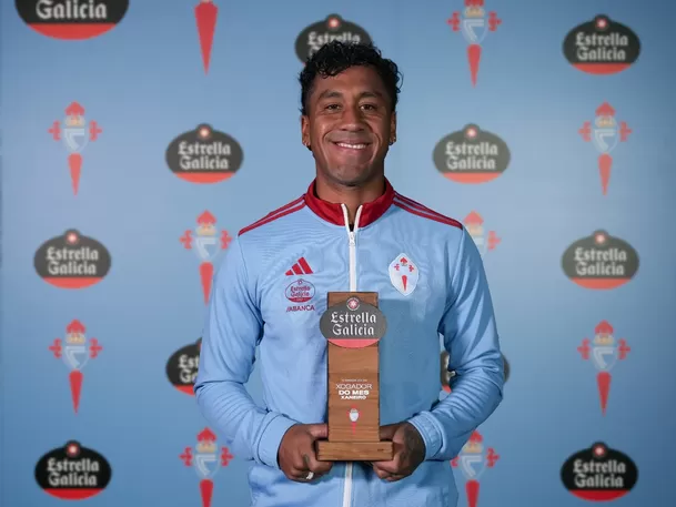 Renato Tapia fue elegido el mejor jugador de enero en el Celta de Vigo. | Foto: rccelta.es