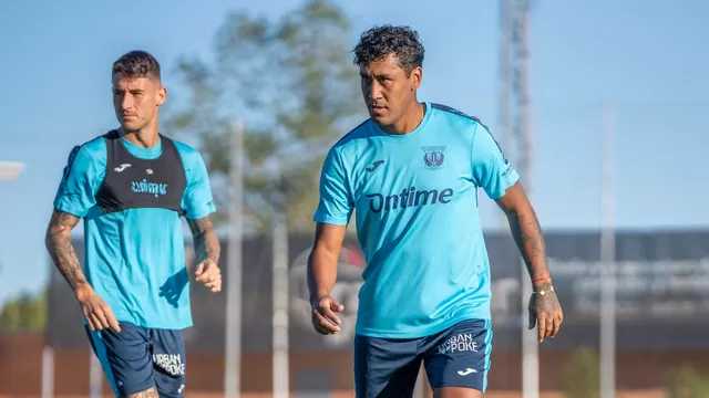 Renato Tapia realizó su primer entrenamiento con su flamante club de LaLiga. | Video: Leganés. 