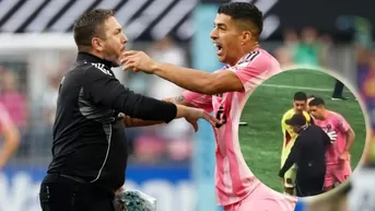 El reprochable acto de Suárez a asistente en final de Leagues Cup