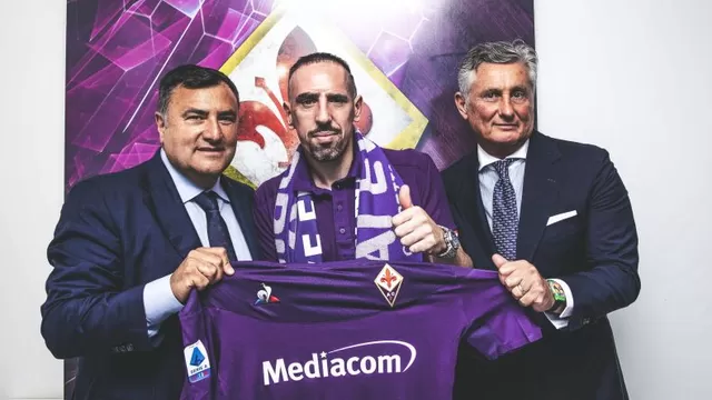 Ribéry inicia una nueva aventura: fue presentado como jugador de Fiorentina