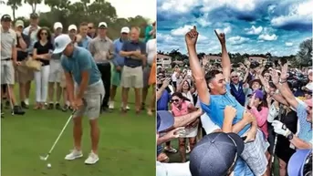 Rickie Fowler realizó un 'hole in one' de un millón de dólares