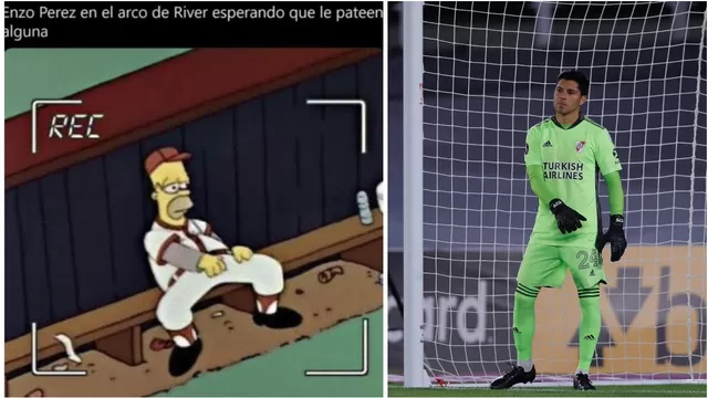 River Plate: Los memes que dejó la actuación de Enzo Pérez como portero