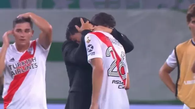 River Plate: Nacho Fernández era un mar de lágrimas y fue consolado por Marcelo Gallardo
