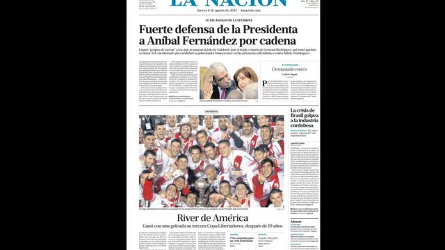 River Plate: prensa argentina celebró la conquista de la Libertadores-foto-4