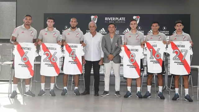 River Plate presentó a sus seis refuerzos para la temporada 2021