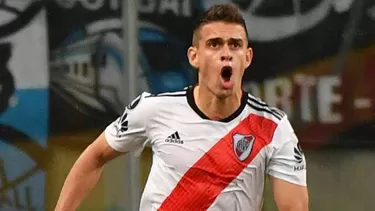 Santos Borré fue sancionado y se perderá los próximos dos partidos de Libertadores | Foto: River Plate.