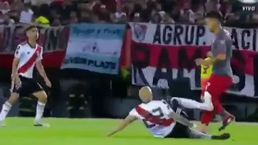 El partido se juega en el Monumental. | Foto: Captura de Video.