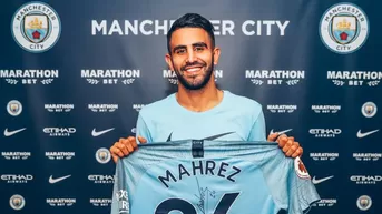 Riyad Mahrez firmó por cinco años con el Manchester City