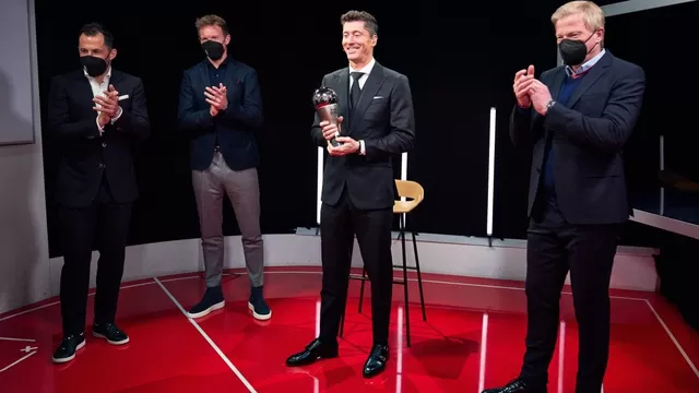 Robert Lewandowski ganó el premio The Best al mejor jugador en 2021