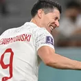 Robert Lewandowski lloró tras marcar su primer gol en una Copa del Mundo