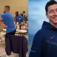 Robert Lewandowski se presentó ante sus compañeros del Barcelona en Miami