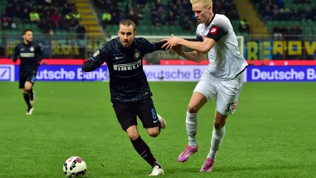 Rodrigo Palacio salvó de la derrota al Inter de Milán ante el Cesena