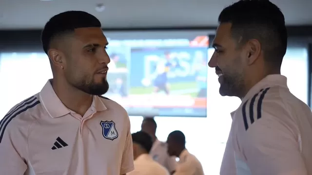 Rodrigo Ureña se encontró con Radamel Falcao en Millonarios y tuvieron un intercambio de palabras / Millonarios
