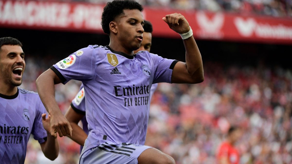 Rodrygo 'bailó' a Montiel y le dio el triunfo a Real Madrid