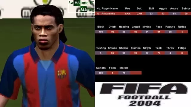 Ronaldinho: así cambió el jugador en el FIFA en 9 años