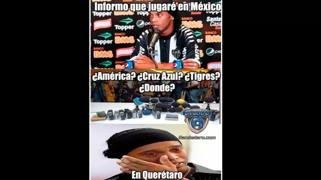Ronaldinho fichó por el Querétaro de México y estos son los memes-foto-1