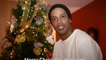 Ronaldinho Gaúcho envió este saludo navideño a todos sus seguidores