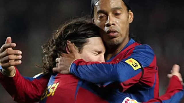 Dinho y Leo jugaron juntos en Barcelona.-foto-1